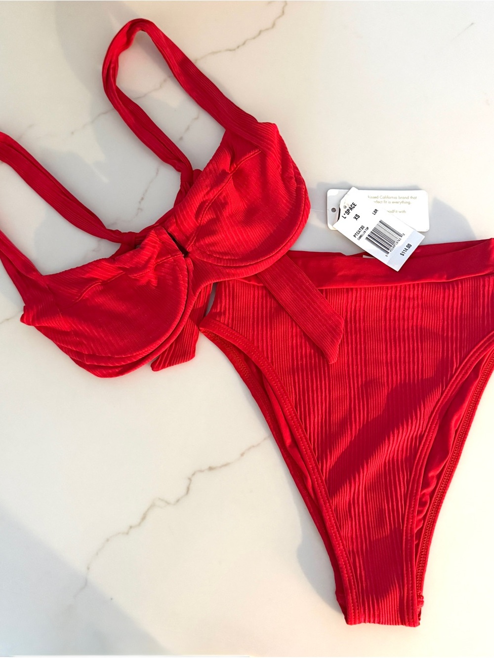 L*SPACE Camellia Top + Frenchi Bitsy Bikini Bottom Set 🥀